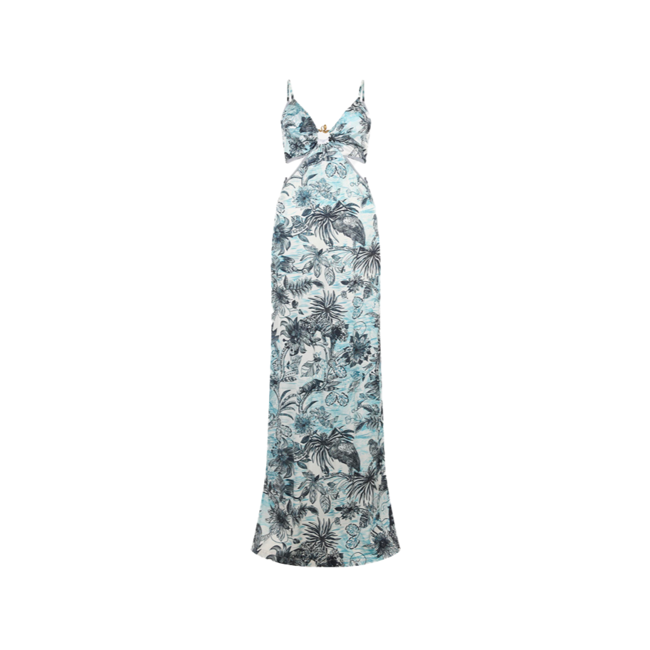 Abito Lungo in Raso VI Strange - Just Cavalli