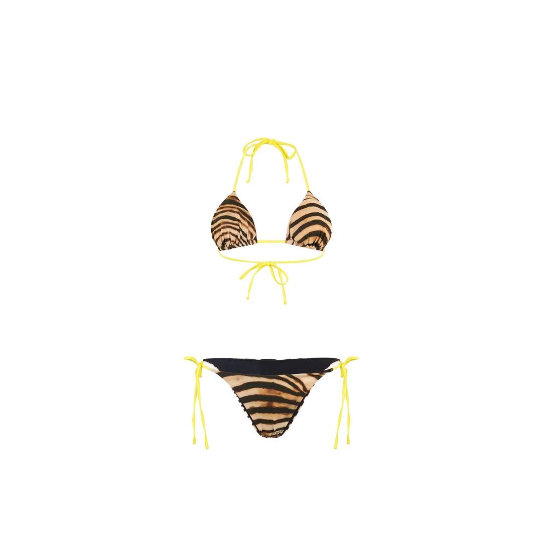 Bikini Con Stampa Tiger Skin