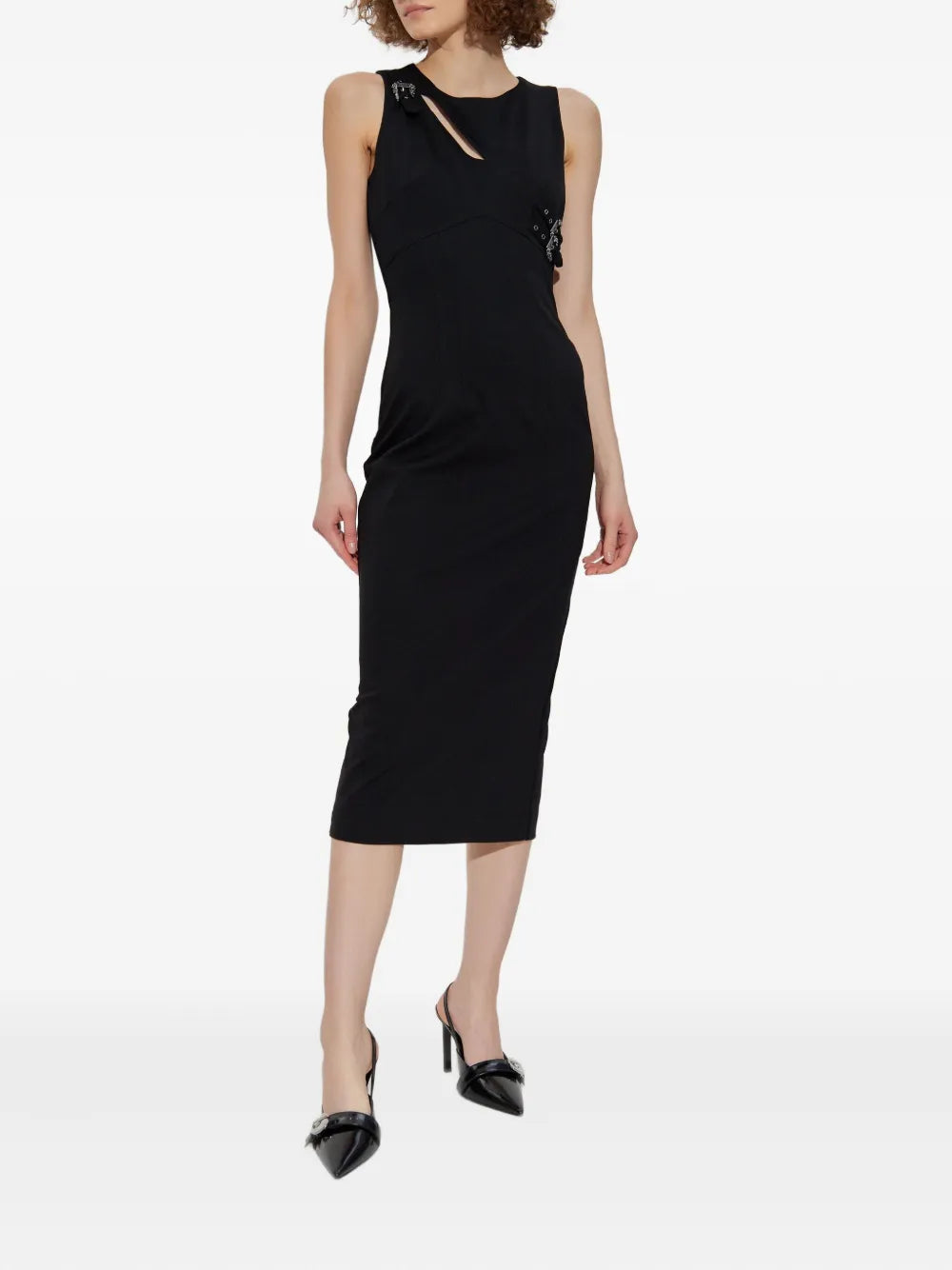 Abito midi con dettaglio cut-out - Versace Jeans Couture