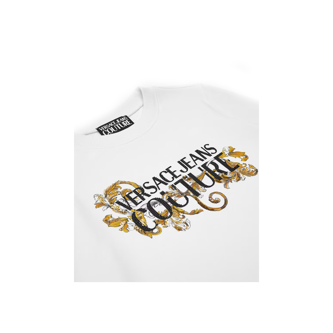 Felpa Logo e Cristalli - Versace Jeans Couture