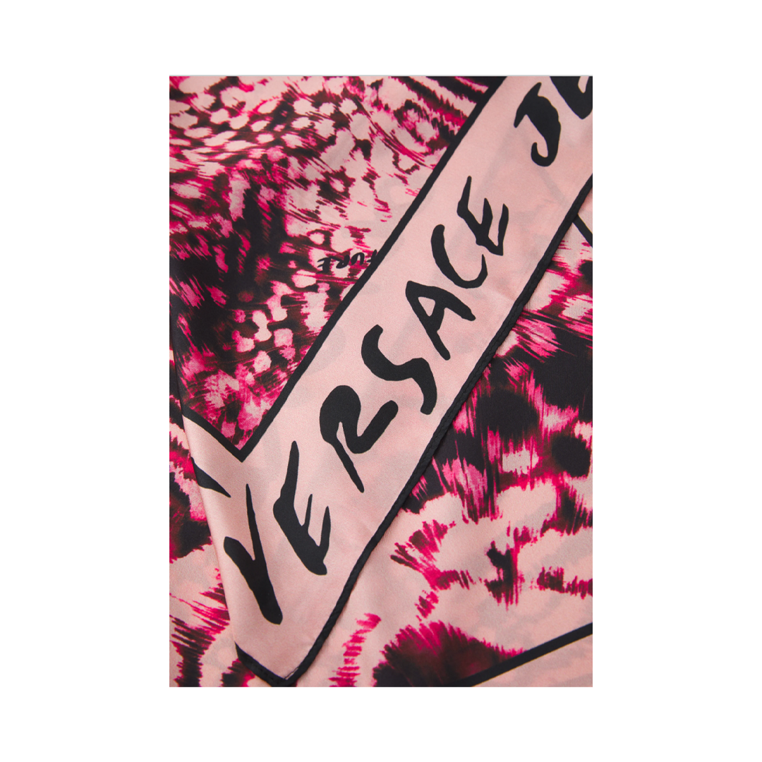 Foulard Rosa Animalier - Versace Jeans Couture