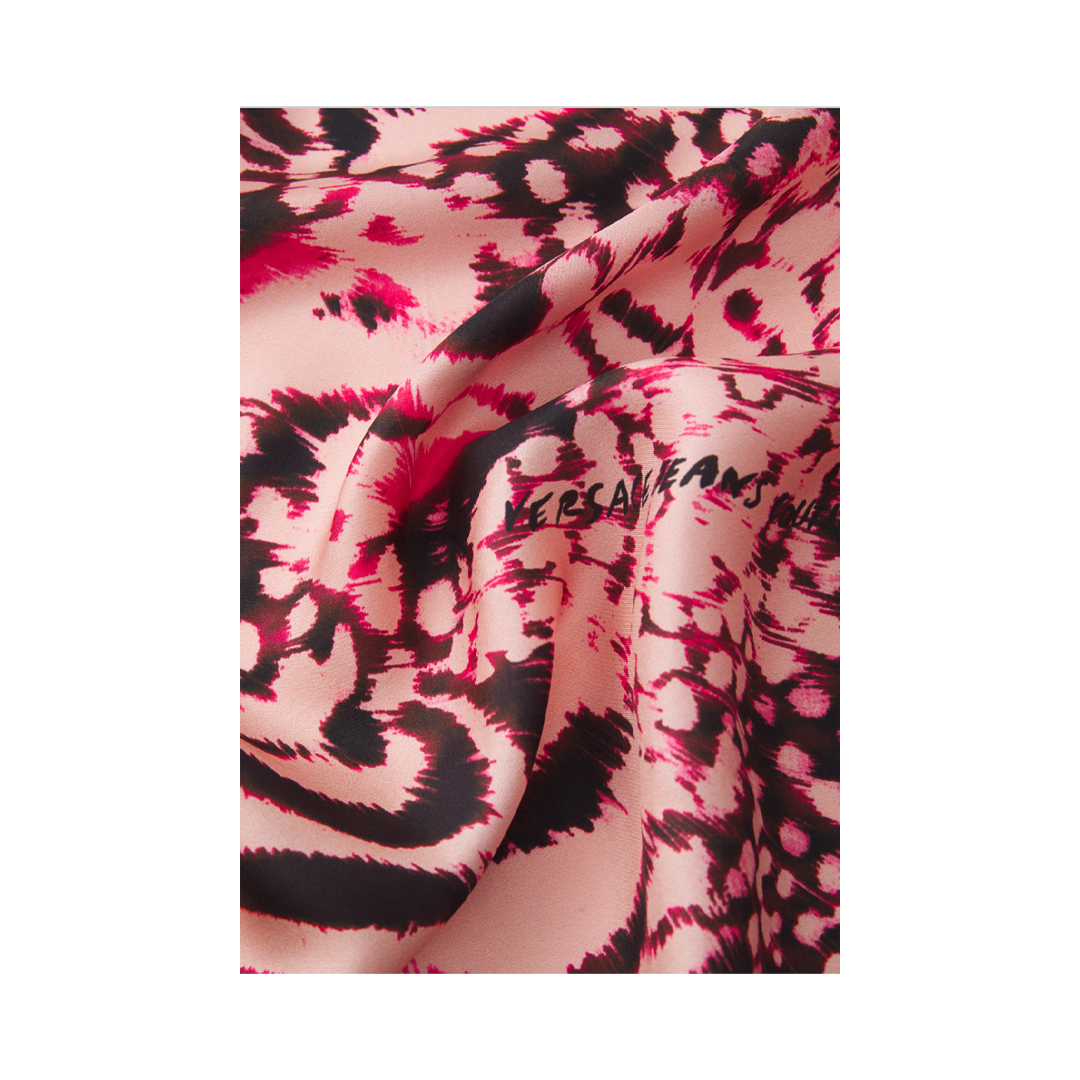 Foulard Rosa Animalier - Versace Jeans Couture