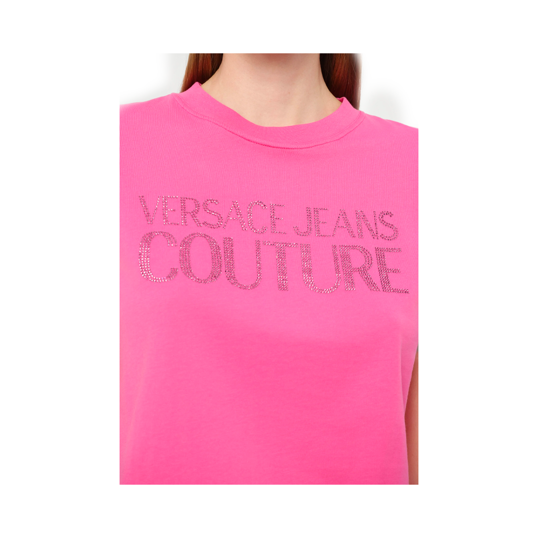 T-shirt Cristalli Logo - Versace Jeans Couture