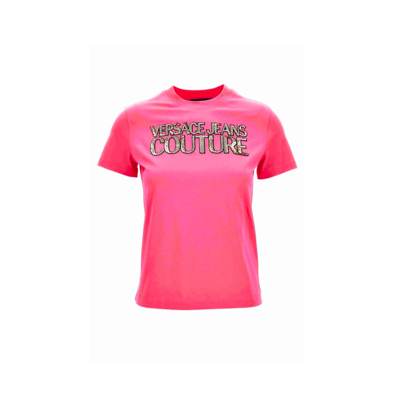 T-shirt Paillettes Logo - Versace Jeans Couture