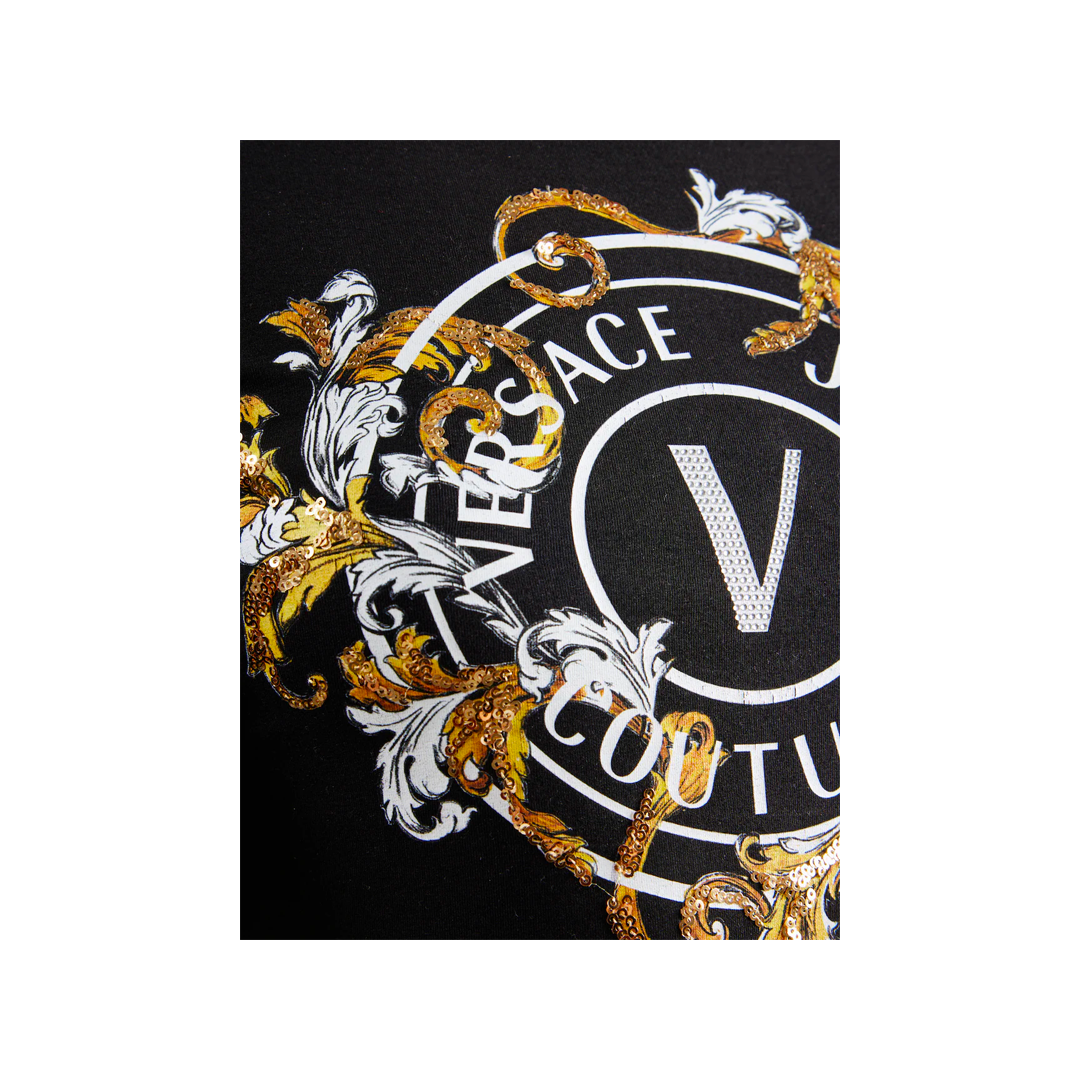 T-shirt Outline Barocco Logo - Versace Jeans Couture