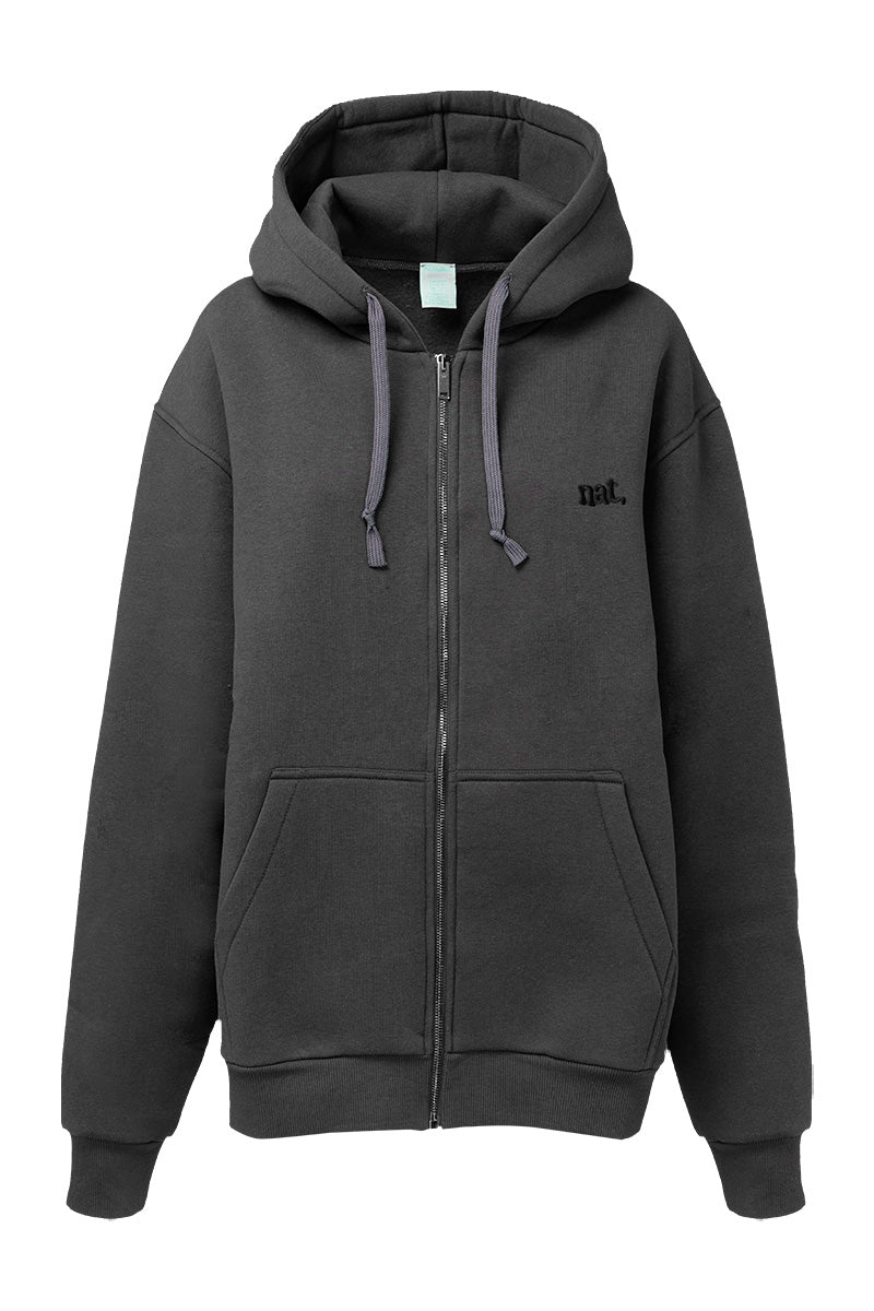 Felpa con zip e cappuccio