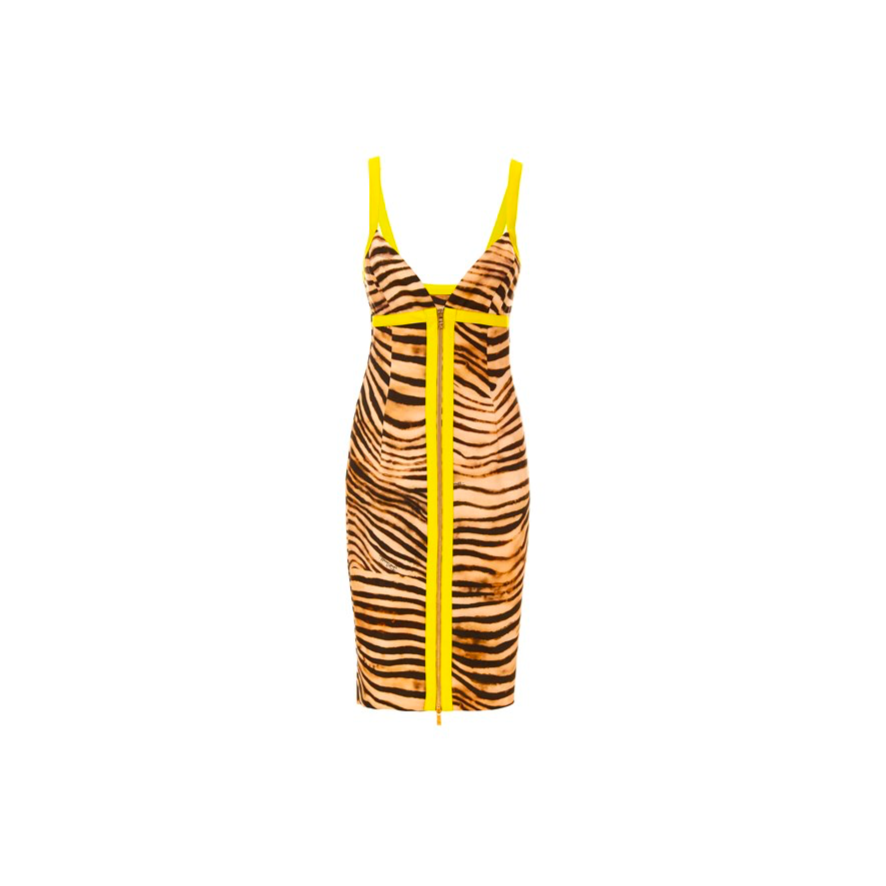 Abito Midi con Stampa Animalier - Just Cavalli