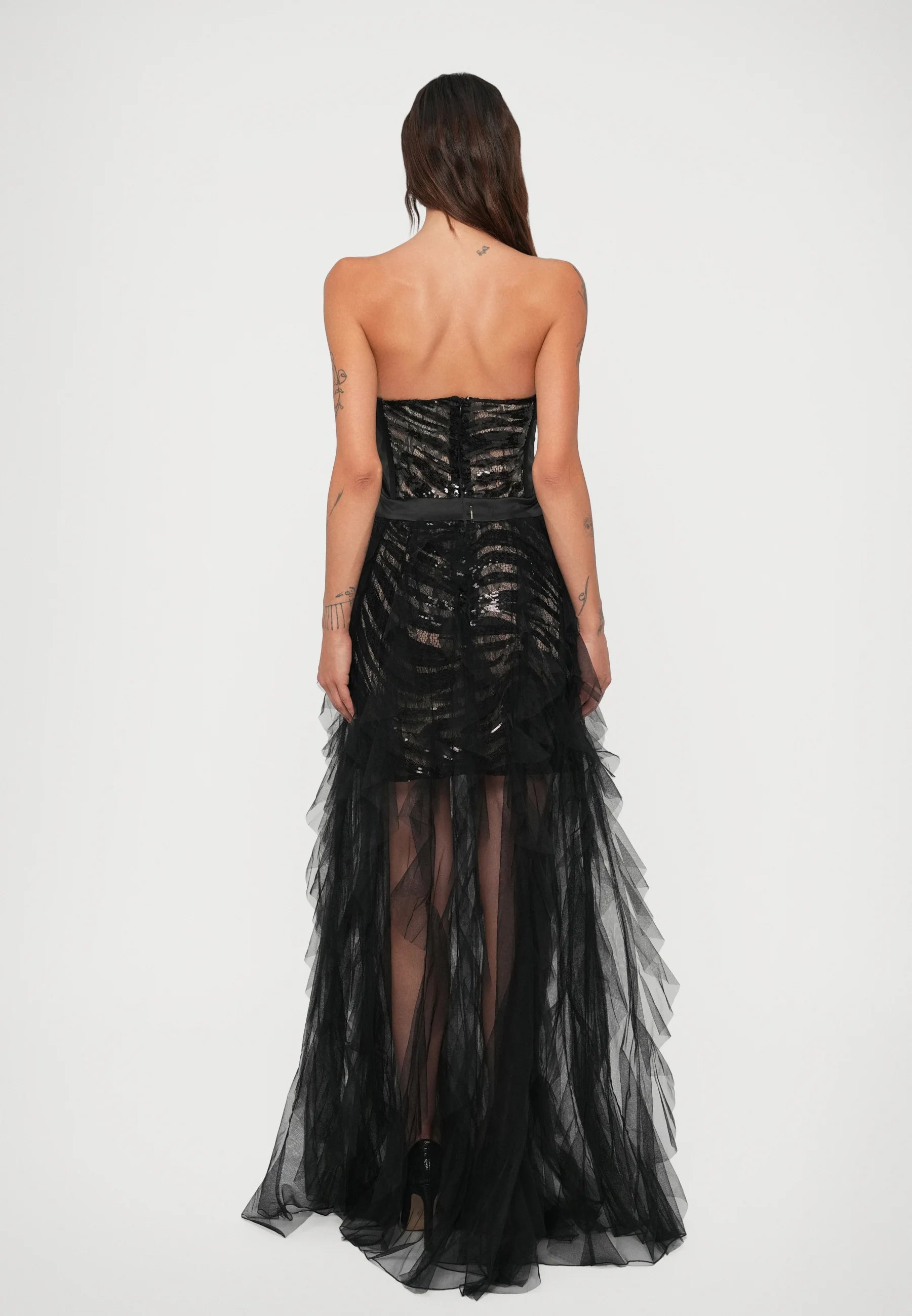 LONG PAILLETTES - Ballkleid - black - Just Cavalli