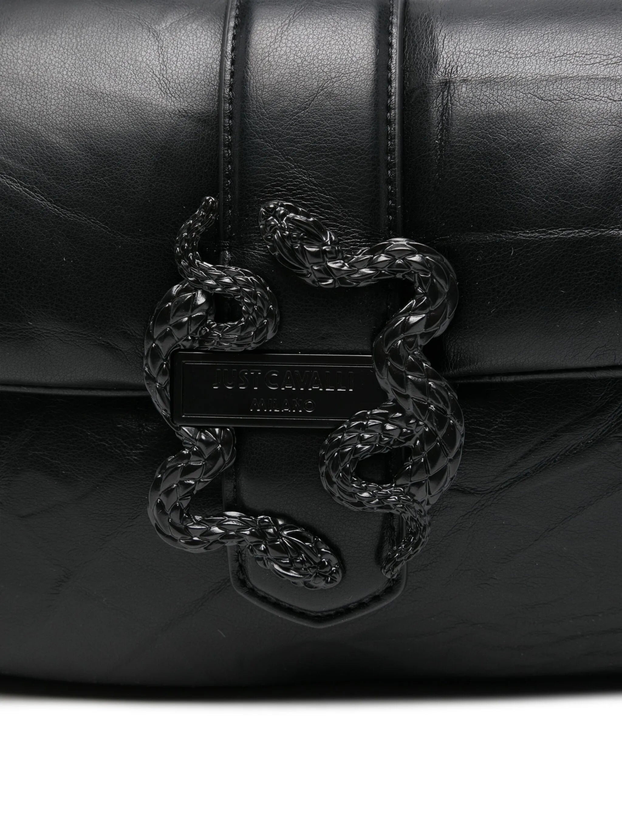 Borsa a spalla con fibbia serpente - Just Cavalli