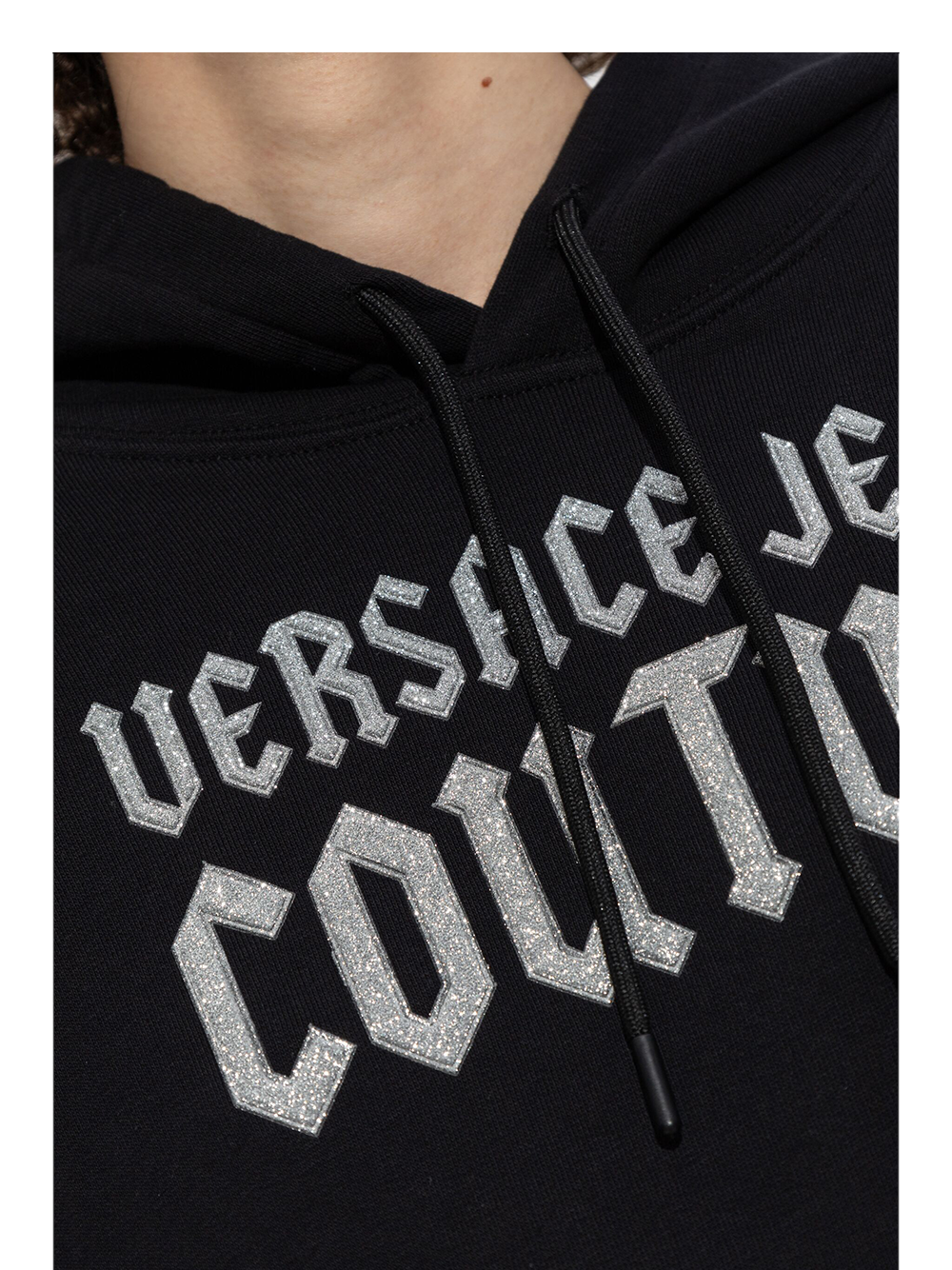 Felpa Logo Goth Oversize - Versace Jeans Couture