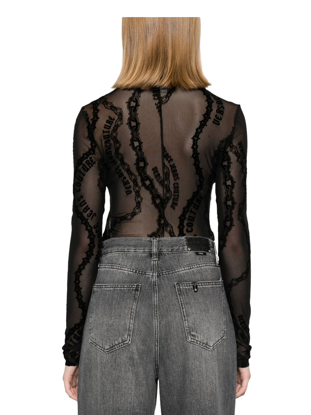 Body Tulle Flock Chain - Versace Jeans Couture