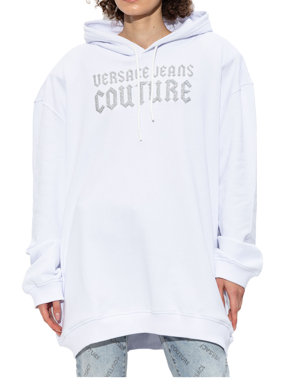 Felpa Logo Goth Oversize - Versace Jeans Couture