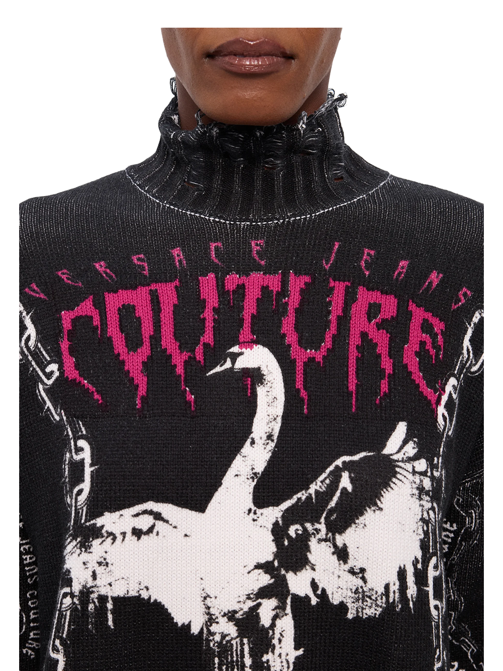 Maglione Con Stampa Goth - Versace Jeans Couture