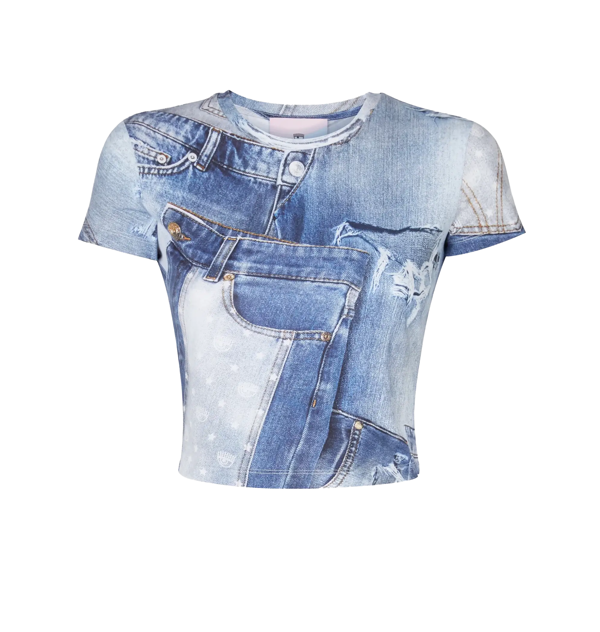 T-shirt denim print