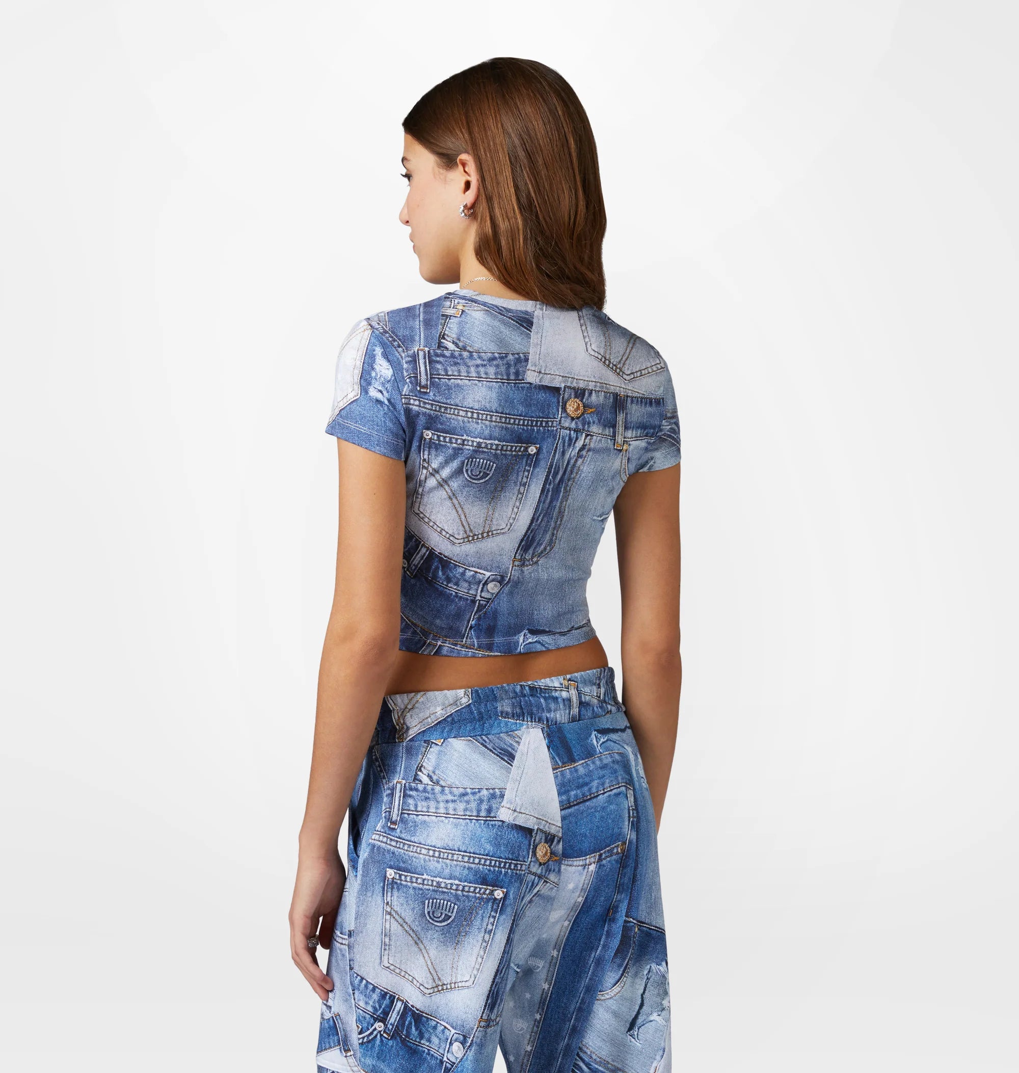 T-shirt denim print