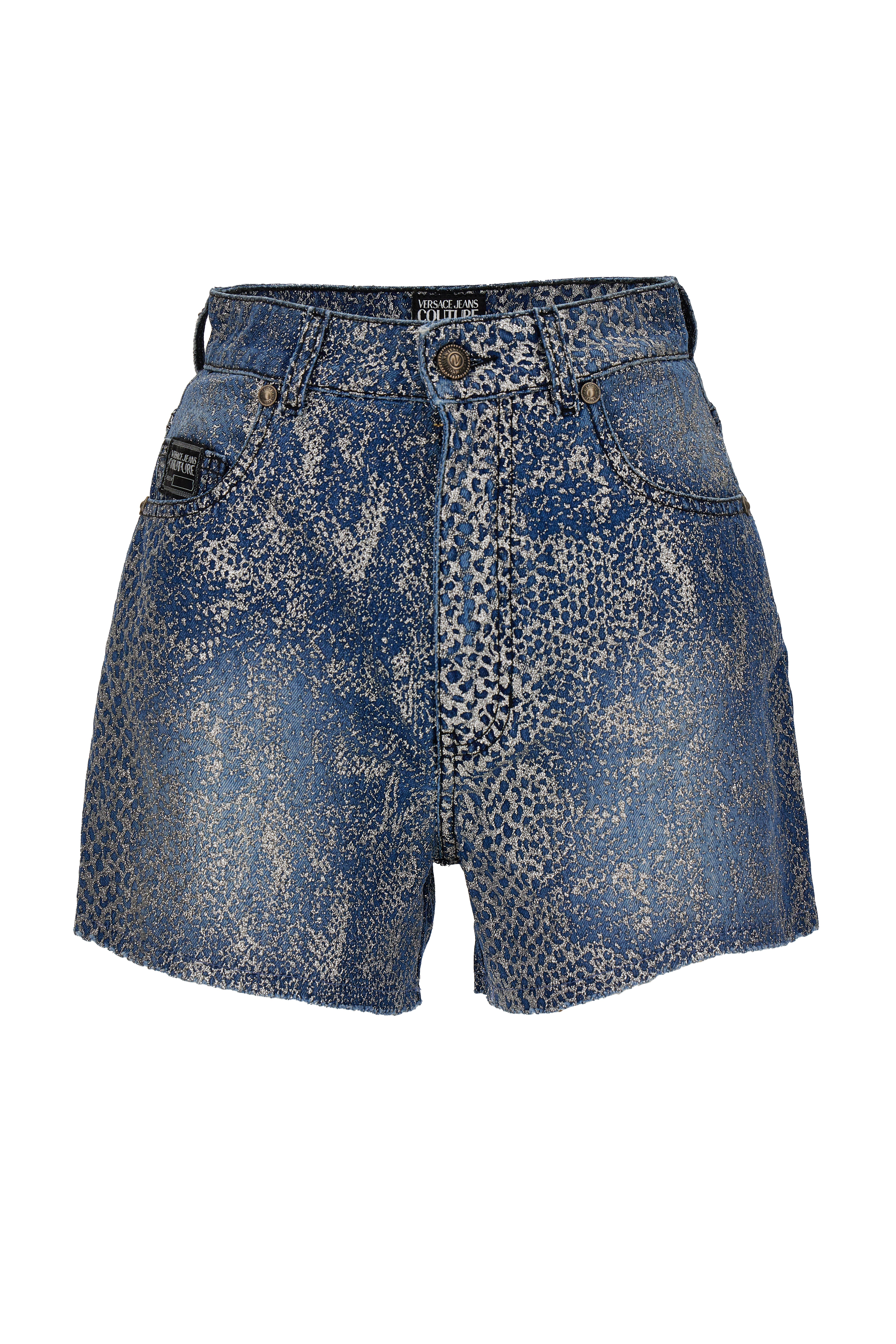 Shorts in denim blu