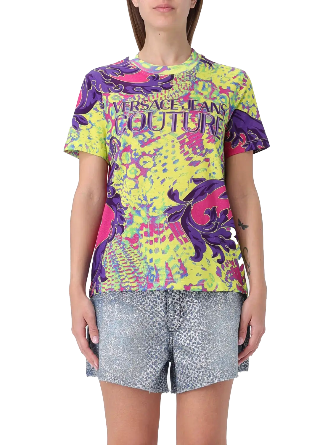 T-shirt Versace Jeans Couture in cotone stampato