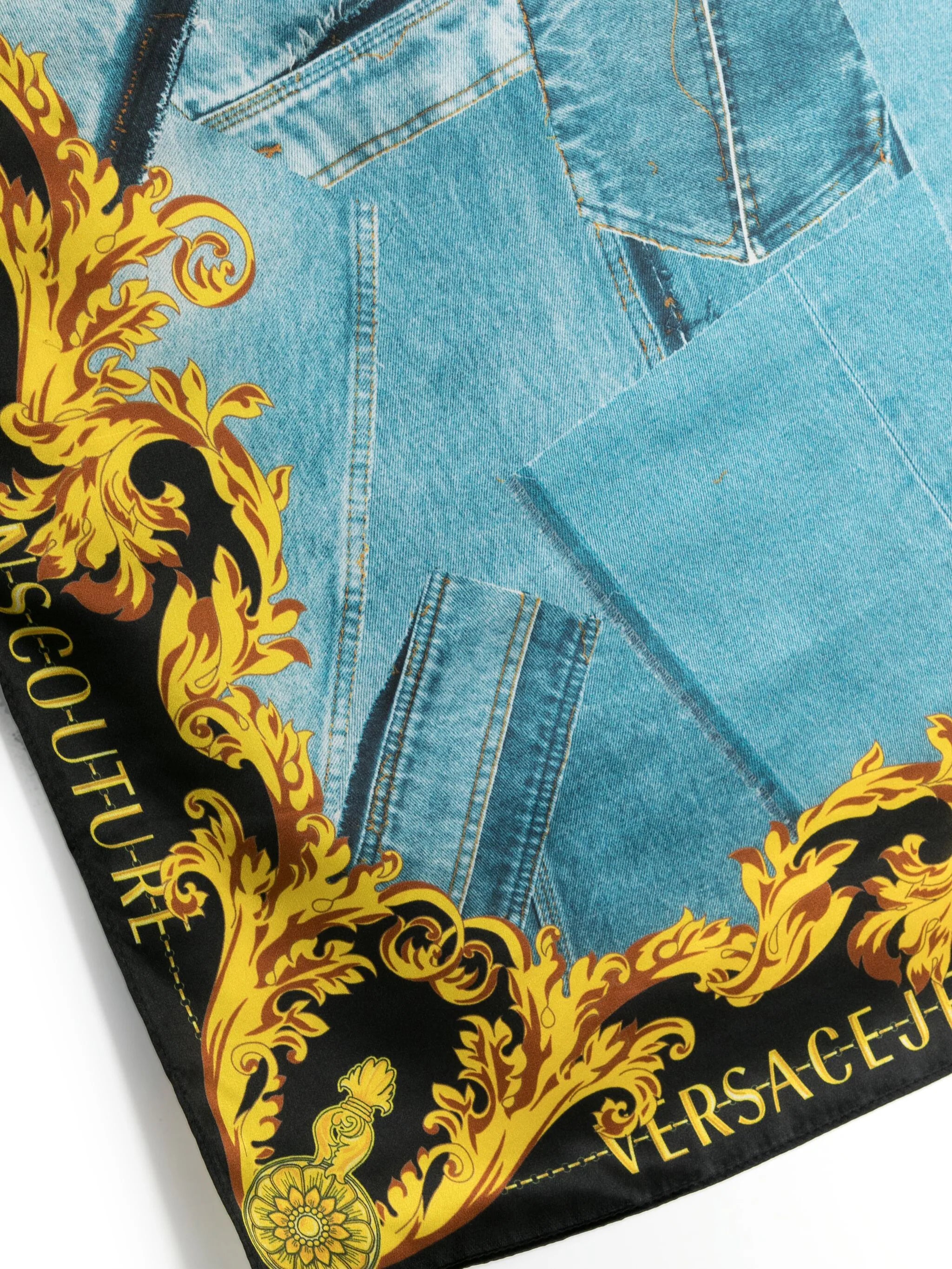 Foulard Versace denim