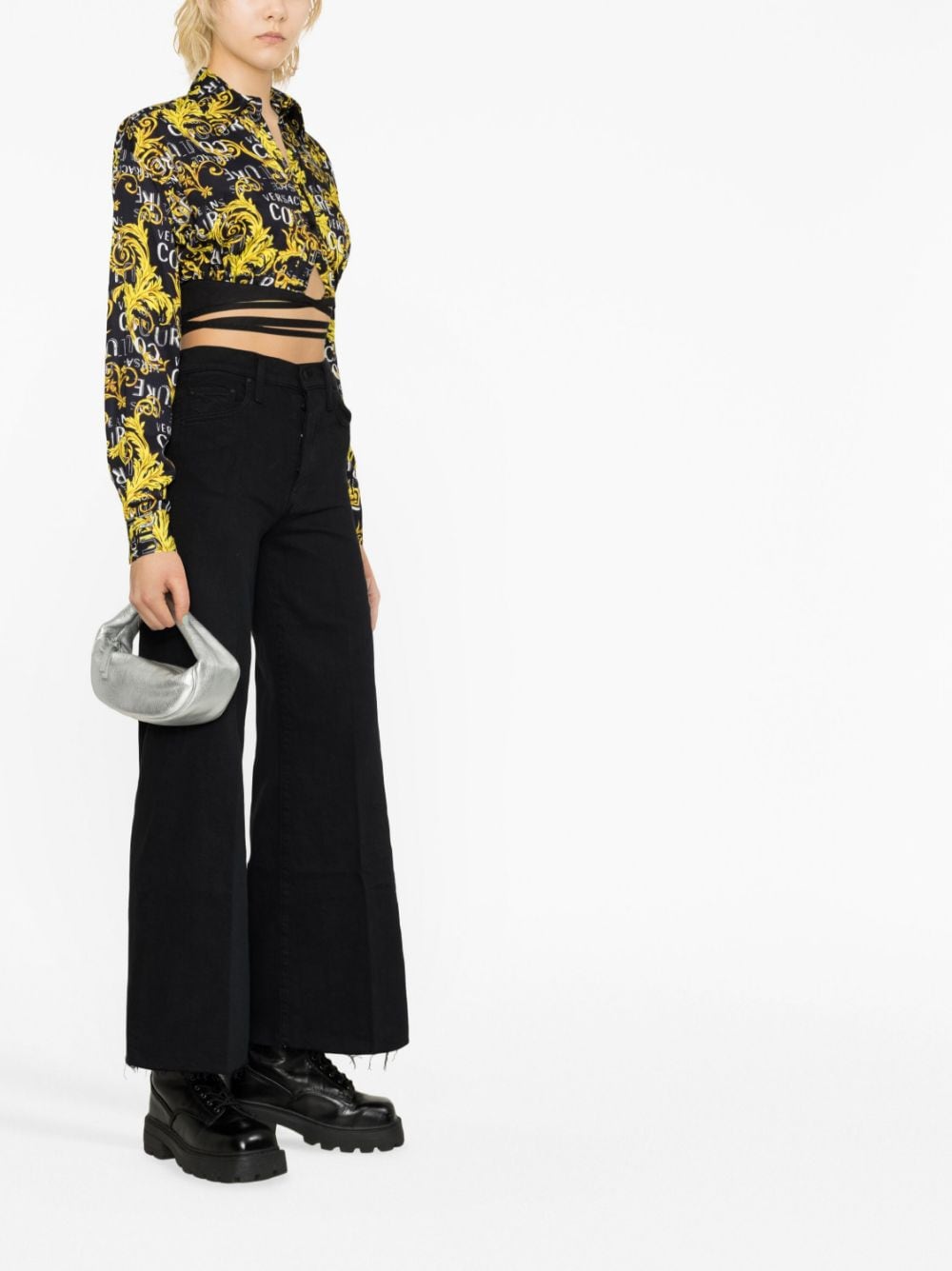 Camicia crop con stampa | VERSACE JEANS COUTURE - Arianna Carofiglio