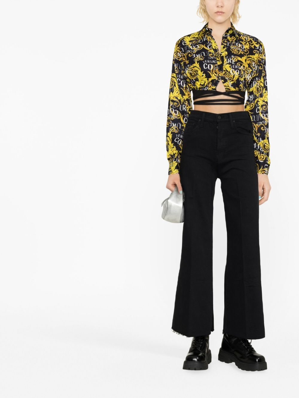 Camicia crop con stampa | VERSACE JEANS COUTURE - Arianna Carofiglio