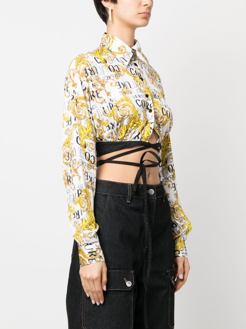 Camicia crop con stampa | VERSACE JEANS COUTURE - Arianna Carofiglio