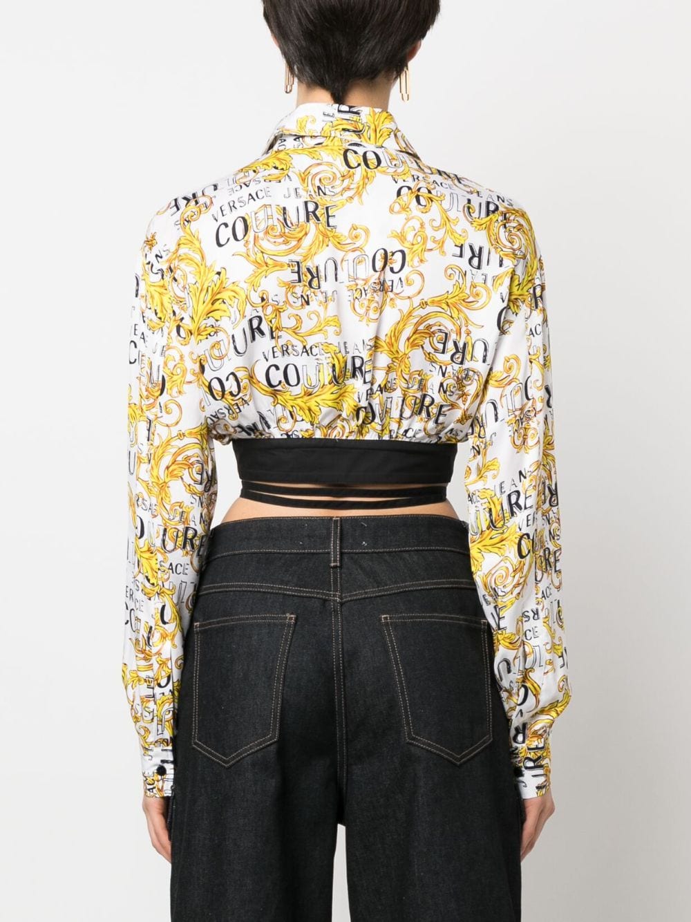 Camicia crop con stampa | VERSACE JEANS COUTURE - Arianna Carofiglio