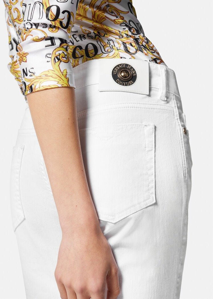 Jeans Slim-fit bianco | VERSACE JEANS COUTURE - Arianna Carofiglio