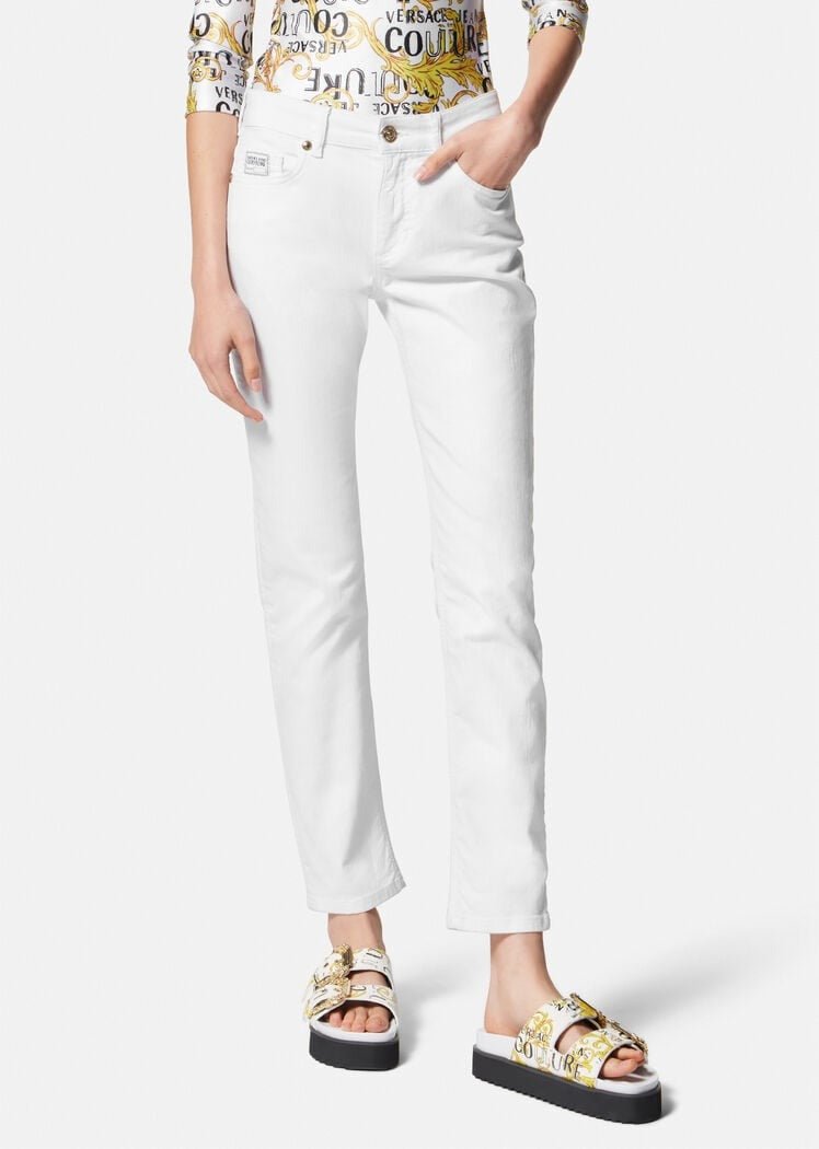 Jeans Slim-fit bianco | VERSACE JEANS COUTURE - Arianna Carofiglio